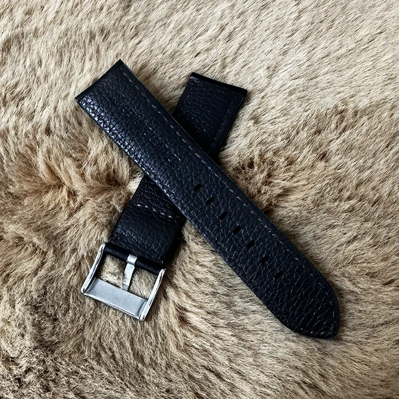 22mm Black Ruxiang Sweat-Resistant Watch Strap – Durable Band